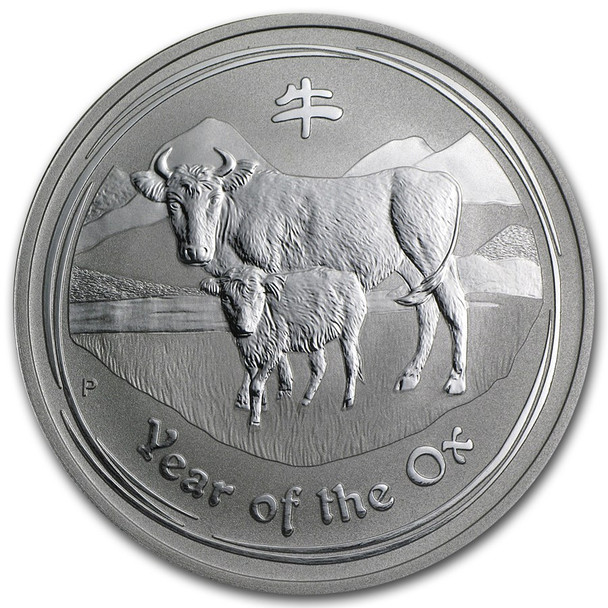 2009 1 oz Australia Silver Lunar Ox BU - Series II 2009 1 oz Australia Silver Lunar Ox BU - Series II