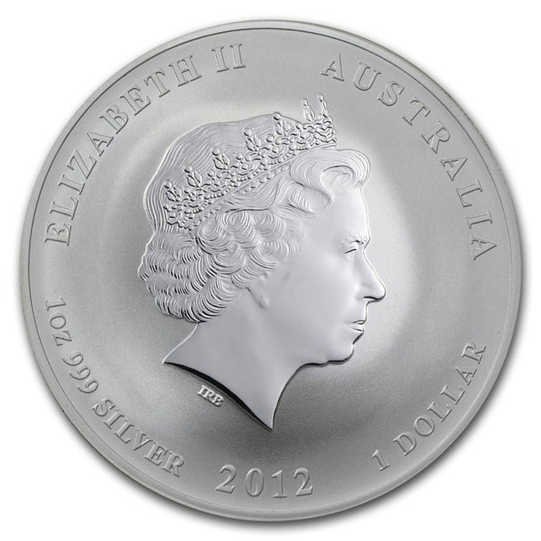 2012 1 oz Australia Silver Lunar Dragon BU - Series II 2012 1 oz Australia Silver Lunar Dragon BU - Series II