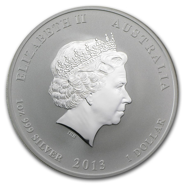 2013 1 oz Australia Silver Lunar Snake BU - Series II 2013 1 oz Australia Silver Lunar Snake BU - Series II