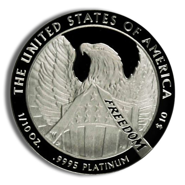2007-W 1/10 oz Burnished Platinum Eagle $10 (Cap Only)
