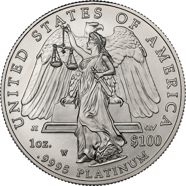 2008-W 1 oz Burnished Platinum Eagle $100 (Cap Only)