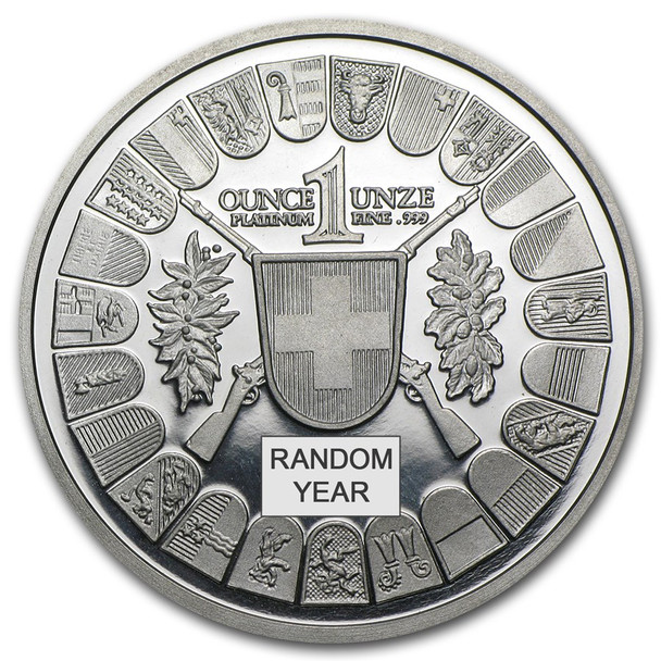 Platinum Shooting Thaler - 1 oz (Year Varies)