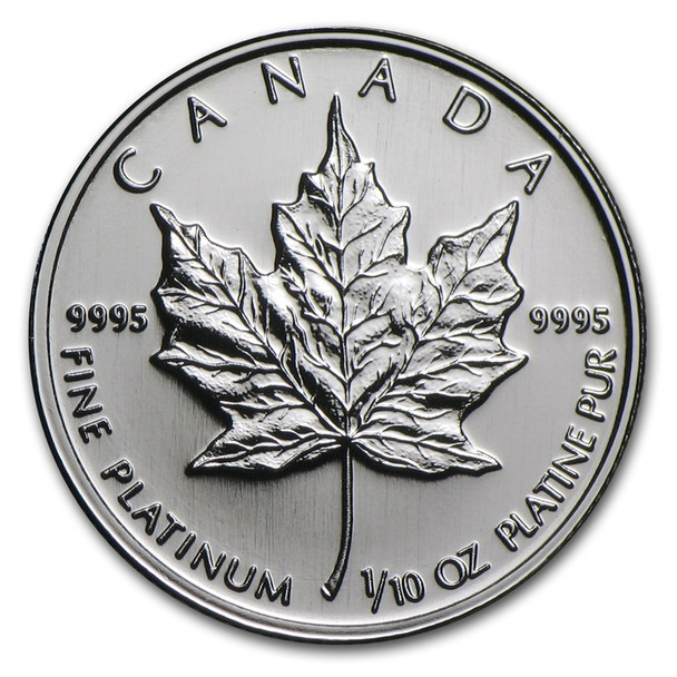 Platinum Maple Leaf - 1/10 oz (Year Varies)
