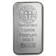 1 oz Platinum Bar - Argor-Heraeus (Carded)