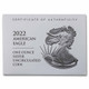 2022-W Burnished Silver Eagle (Box & COA)