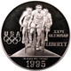 1995-P $1 Olympic Cycling Silver Commem - Proof