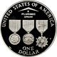 1994-P $1 Vietnam Vets Silver Commem - Proof