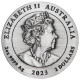2023 2 oz Australia Silver Lunar Rabbit BU - Series III - Antiqued 2023 2 oz Australia Silver Lunar Rabbit BU - Series III - Antiqued