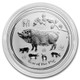 2019 1/2 oz Australia Silver Lunar Pig BU - Series II 2019 1/2 oz Australia Silver Lunar Pig BU - Series II
