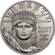 2007-W 1 oz Burnished Platinum Eagle $100 (Cap Only)