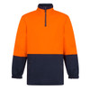 Hi-Vis Contrast 1/4 Zip Class D Brush Fleece