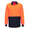 Hi-Vis Contrast Class D Polo Shirt L/S