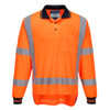 TTMC-W17 Hi-Vis X Back Polo Shirt L/S