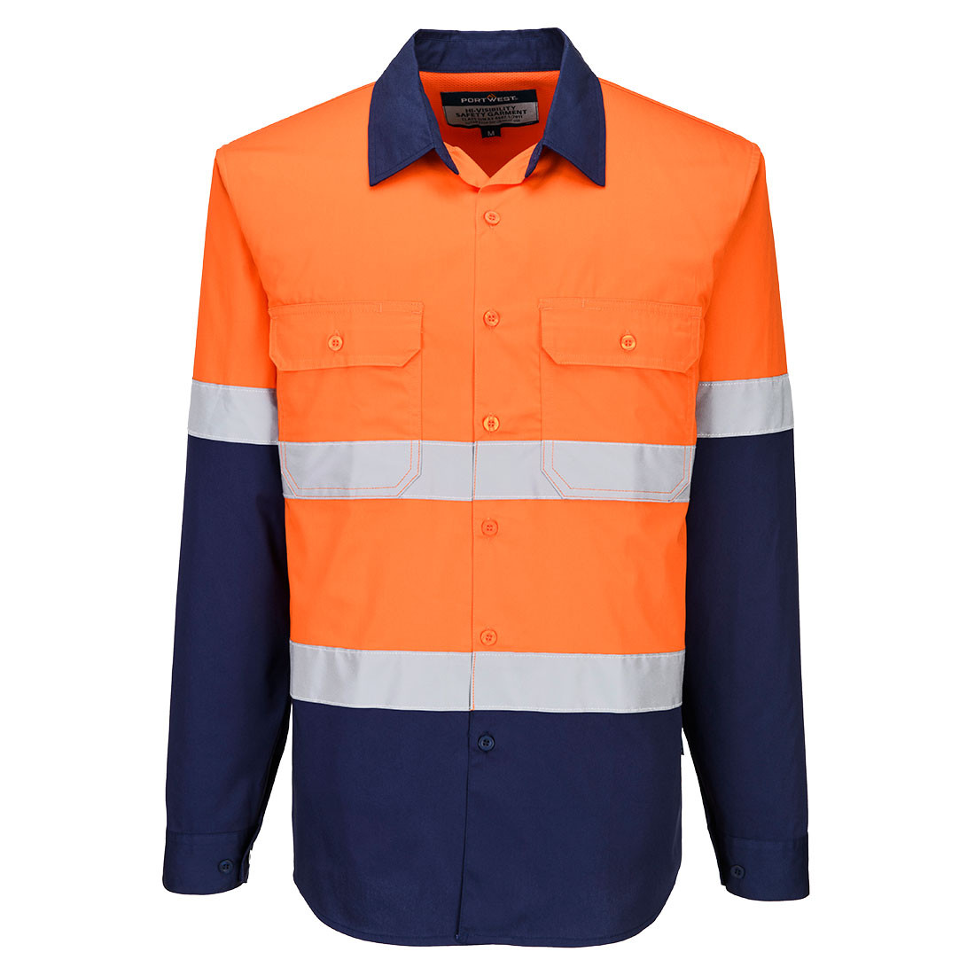 Industrial Hi-Vis Lightweight Contrast Shirt L/S