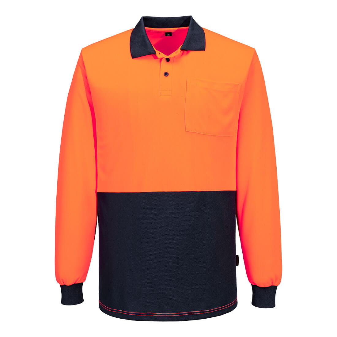 Hi-Vis Contrast Class D Polo Shirt L/S