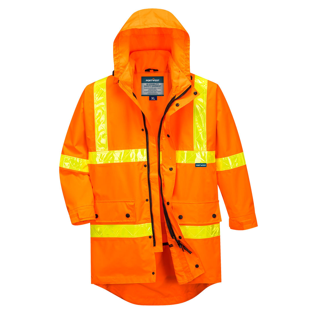 Squizzy Hi-Vis Roads Rain Traffic Jacket