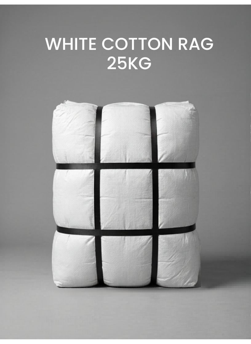 WHITE COTTON RAG 25kg