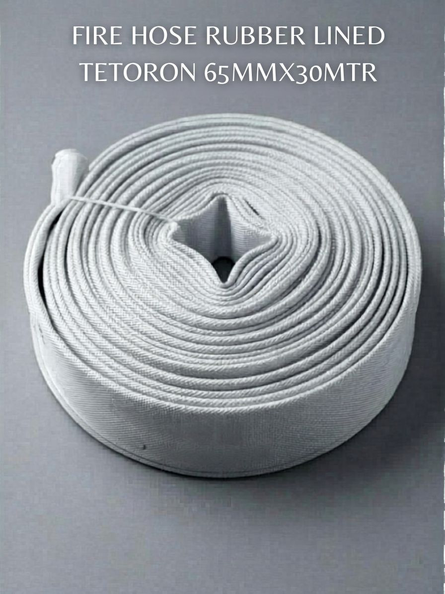 FIRE HOSE RUBBER LINED TETORON 65MMX30MTR 9KGF/CM2