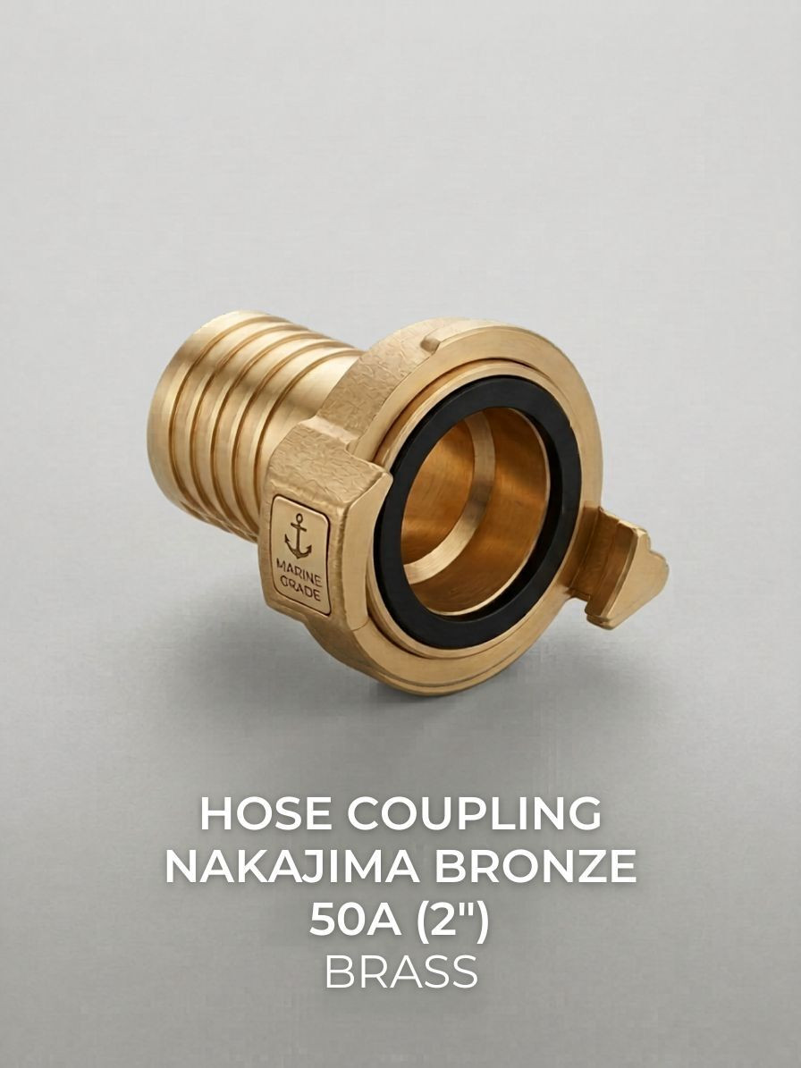 HOSE COUPLING NAKAJIMA BRONZE 50A (2) BRASS
