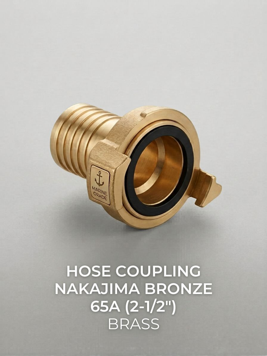 HOSE COUPLING NAKAJIMA BRONZE 65A (2-1/2), BRASS