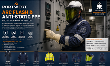 Portwest Arc Flash & Anti-Static PPE | Marine & Offshore Safety Equipment Australia