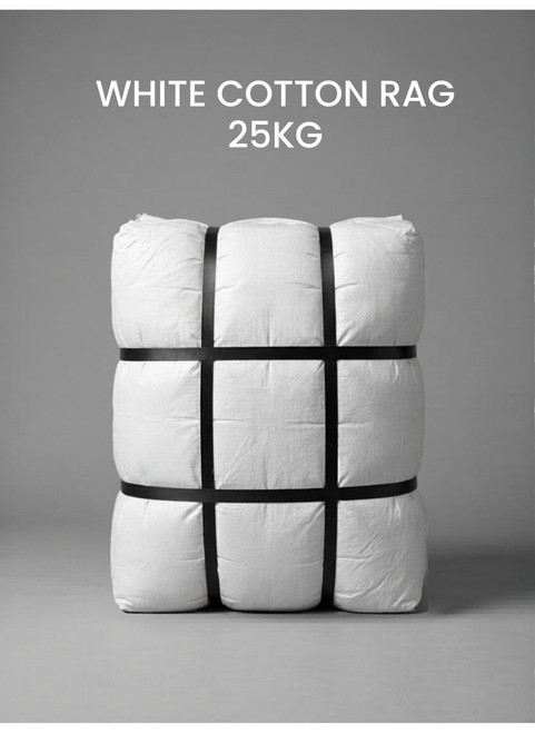 WHITE COTTON RAG 25kg