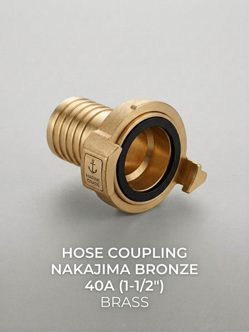 HOSE COUPLING NAKAJIMA BRONZE 40A (1-1/2) BRASS