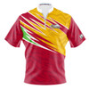 2026 Jr Gold Championship Tribal Red Yellow Bowling Jersey