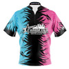 2026 Jr Gold Championship Blue Pink Fracture Bowling Jersey