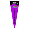 2026 Junior Gold Championships Purple Pennant with Name