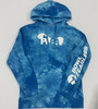 PWBA White Logo Aqua Tie Dye Hoodie