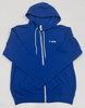 ITC White Logo Blue Zip Up Hoodie