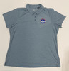 USBC Convention Full Color Logo Heather Blue Women's Polo