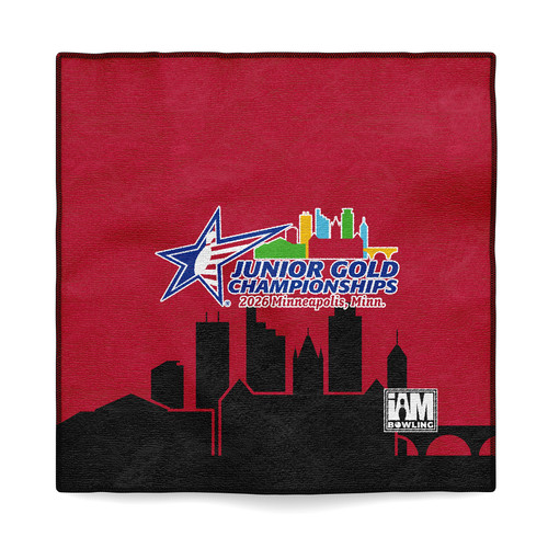 2026 Junior Gold Championships Red Microfiber Towel
