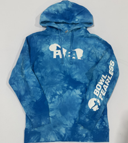 PWBA White Logo Aqua Tie Dye Hoodie
