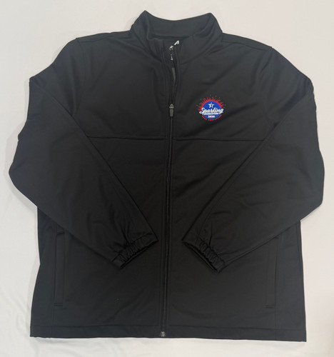 USBC Convention Full Color Logo Black Full Zip Golf Jacket