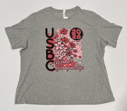 WC26 SAKURA FLOWERS-GREY T-SHIRT