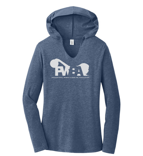 PWBA Light Grey Full Front Logo Ladies Lite Hoodies - 6 colors