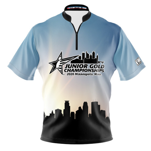 2026 Jr Gold Championship Blue Skyline Bowling Jersey
