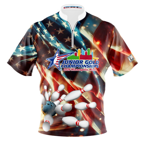 2026 Jr Gold Championship Sunlit Old Glory Bowling Jersey