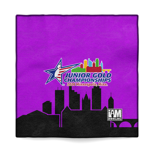 2026 Junior Gold Championships Purple Microfiber Towel