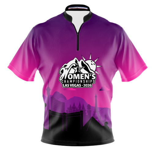 2026 USBC WC Purple Vegas Skyline Bowling Jersey