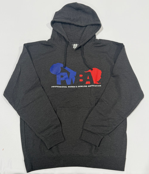PWBA Red White Blue Logo Charcoal Heather Hoodie