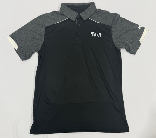 PWBA White Logo Black Polo