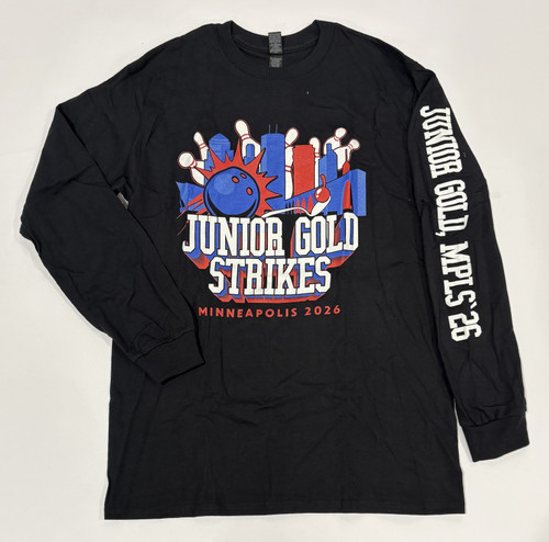 JUNIOR GOLD 2026 JUNIOR GOLD STRIKES BLACK SHIRT