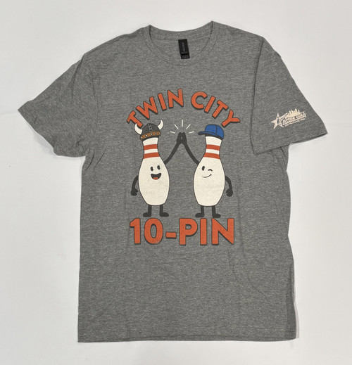 JUNIOR GOLD 2026 TWIN CITY 10 PIN GREY T-SHIRT