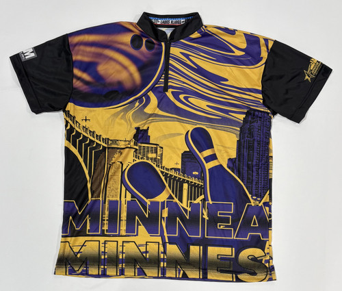 JUNIOR GOLD 2026 BOWLING JERSEY - MINNEAPOLIS PURPLE/YELLOW