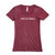 Ladies Slim Fit Bake Eat Repeat Tee - Maroon - Medium