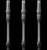 Clear Black Silent L-Shaft dart shafts in Slim shapes Clear Black Silent L-Shaft dart shafts in Slim shapes