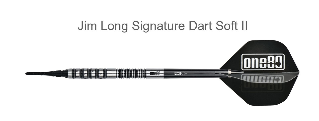 ONE80 Soft Jim Long 2 Soft Tip Darts - 20g